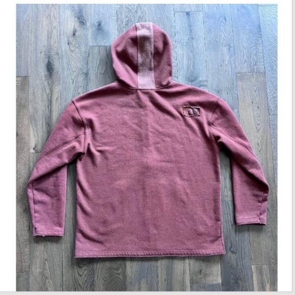 REI Men's Fleece Hoodie Jacket Size L Rust Full Zip Organic Cotton Outdoor - Picture 5 of 9